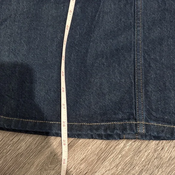 Abercrombie & Fitch Dark Blue Denim Dress - Picture 2 of 4